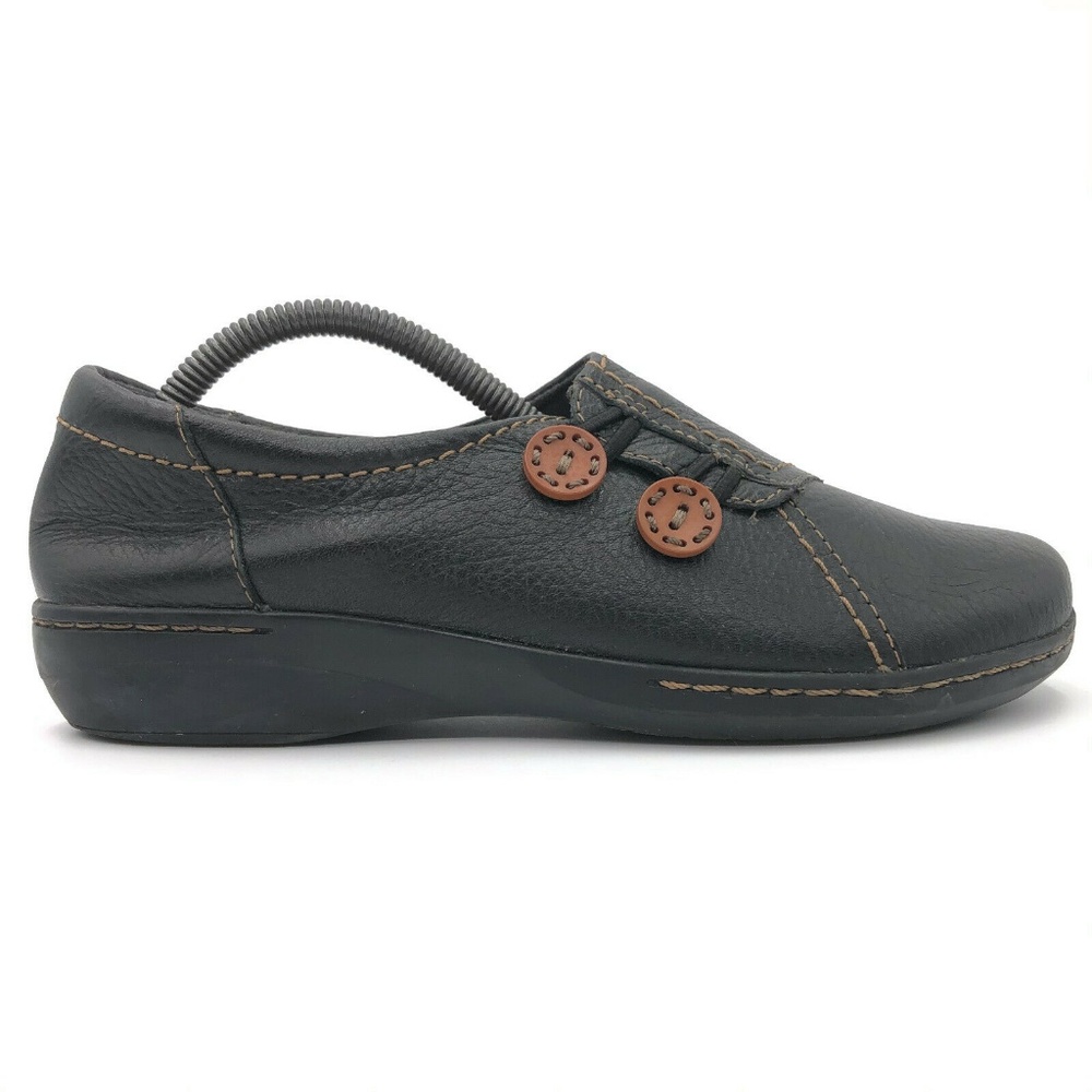 Clarks Collection Button Slip-On Flats Loafers - image 3